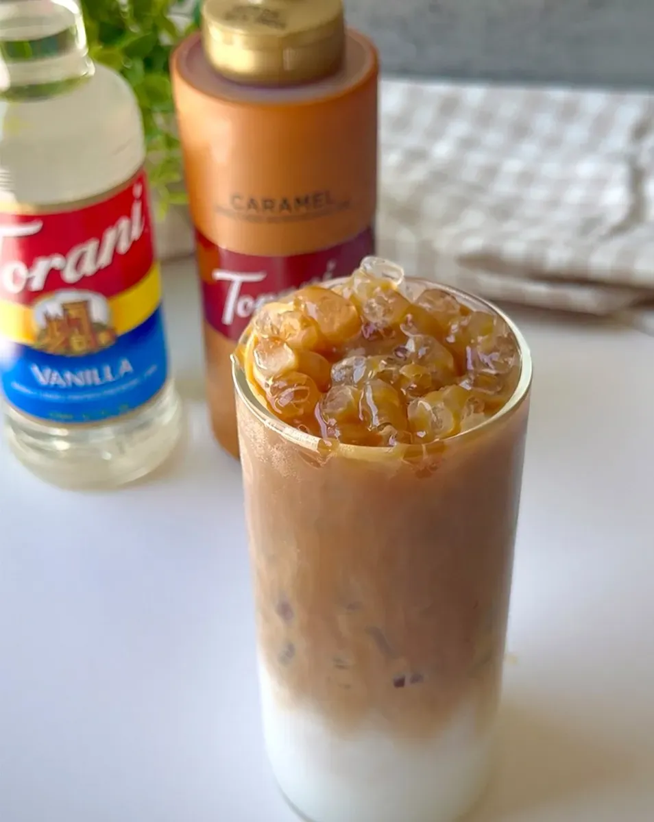 Torani Iced caramel macchiato